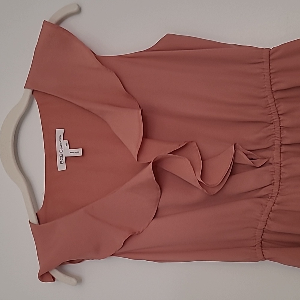 BCBGeneration Ruffle Top Dress - Picture 2 of 6